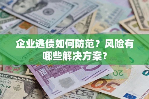 武汉企业逃债如何防范？风险有哪些解决方案？
