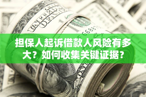 武汉担保人起诉借款人风险有多大？如何收集关键证据？