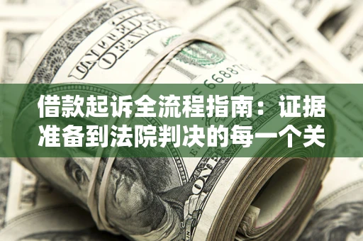 武汉借款起诉全流程指南：证据准备到法院判决的每一个关键步骤