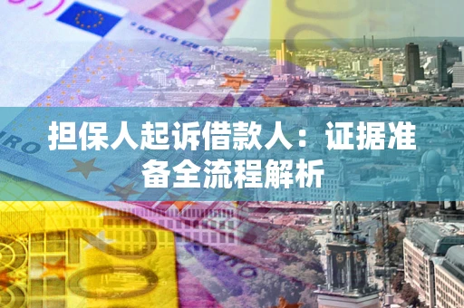 武汉担保人起诉借款人：证据准备全流程解析