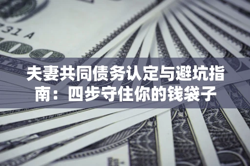 武汉夫妻共同债务认定与避坑指南：四步守住你的钱袋子