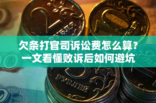 武汉欠条打官司诉讼费怎么算？一文看懂败诉后如何避坑